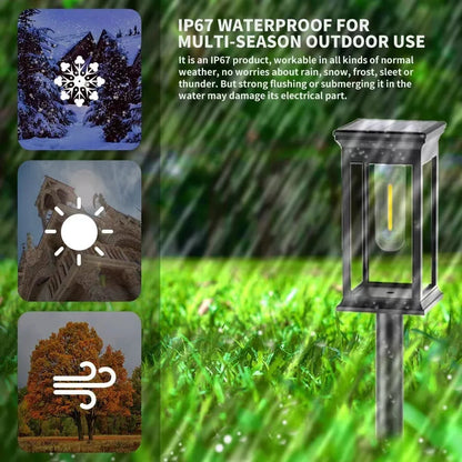 Solar Pathway Lights Outdoor, 6 Pack Solar Outdoor Lights, IP65 Waterproof Auto On/Off Solar Garden Lights Solar Powered Landscape Path Lights for Yard Lawn Patio Walkway Driveway