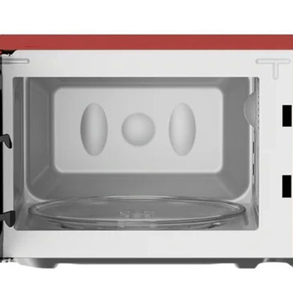 0.7 Cubic Feet 700 Watt Classic Retro Countertop Microwave, Red