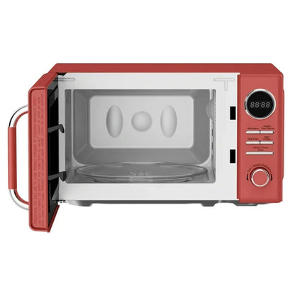 0.7 Cubic Feet 700 Watt Classic Retro Countertop Microwave, Red